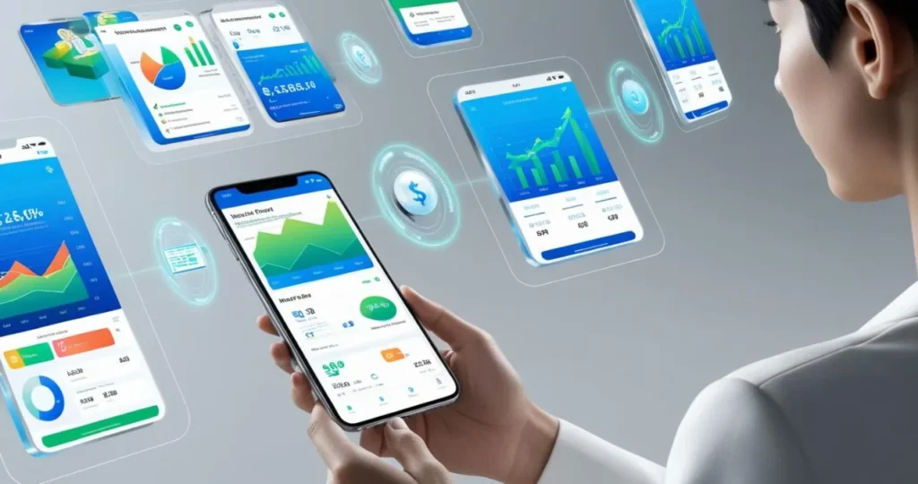 Plataformas de investimento com Inteligência Artificial analisando mercados financeiros e criando carteiras personalizadas