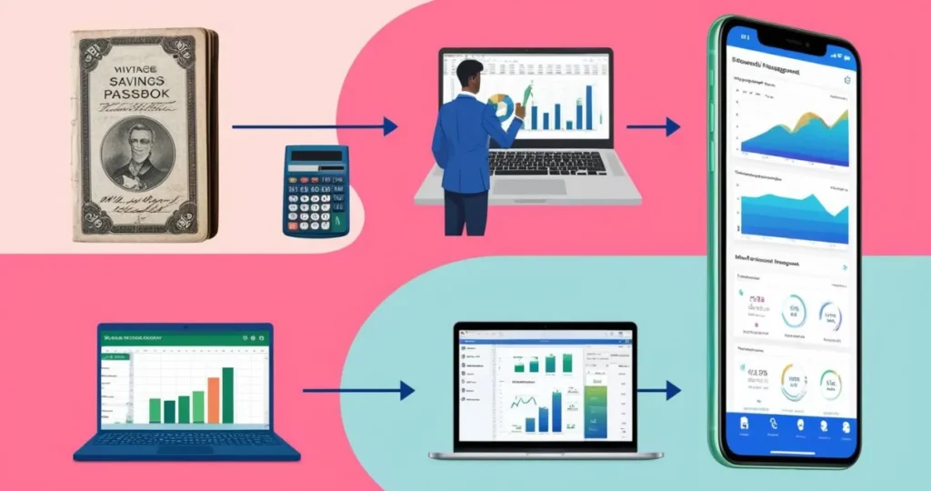 Evolução das ferramentas de gestão financeira pessoal culminando em aplicativos modernos com Inteligência Artificial