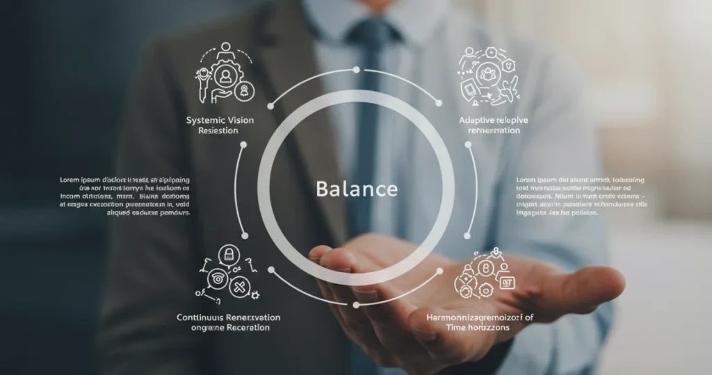 Os quatro princípios fundamentais do Equilíbrio e Sustentabilidade organizacional para performance sustentável a longo prazo
