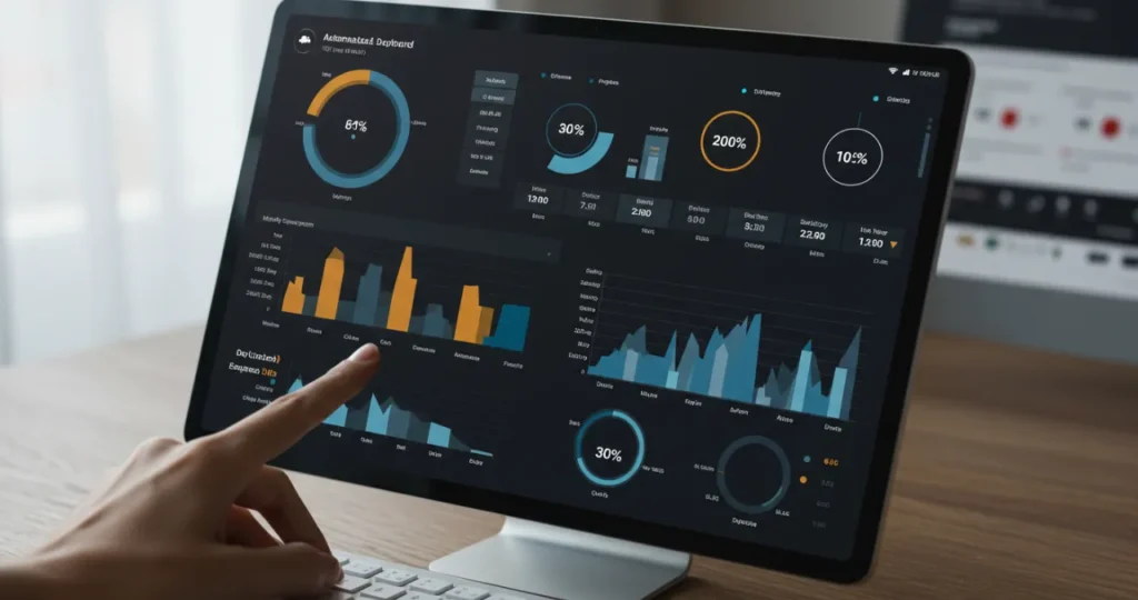 Dashboard financeiro automatizado para organizar suas finanças com gráficos e indicadores principais