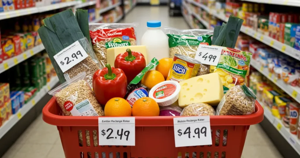 Cesta básica com preços impactados pela cotação do dólar e produtos alimentícios