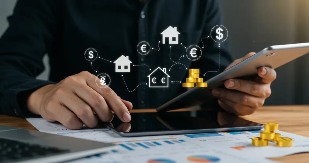 Pessoa analisando investimentos para proteção contra oscilações da cotação do dólar