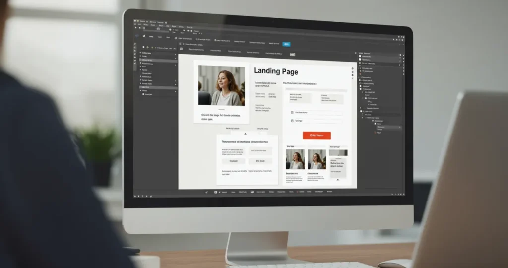 Exemplo de landing page usada para validar ideia de negócio com baixo investimento.