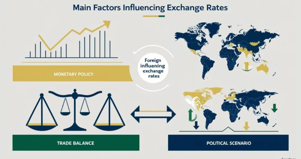 Fatores que causam dólar em alta ou baixa na economia brasileira