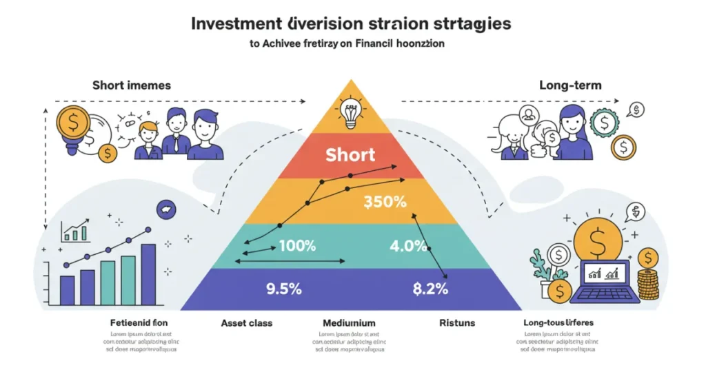 Diversificação de investimentos para atingir metas financeiras de curto, médio e longo prazo