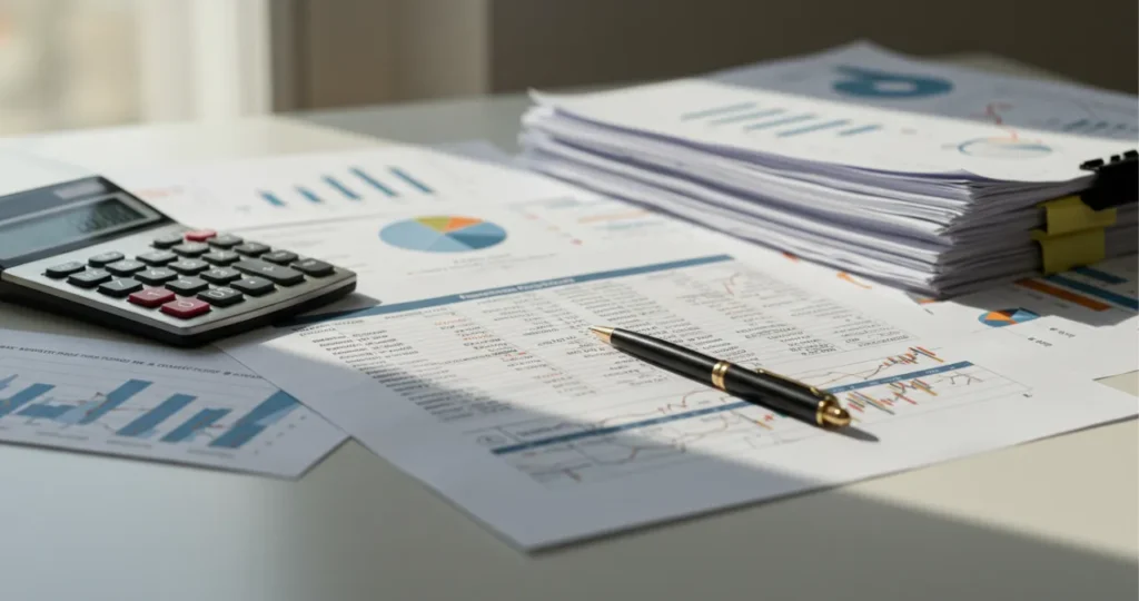 Projeções financeiras para plano de negócios com análise de viabilidade econômica