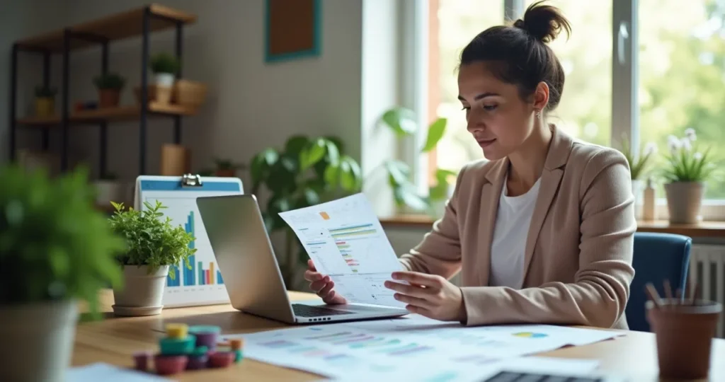 Freelancer explorando ideias criativas para ganhar dinheiro com design digital